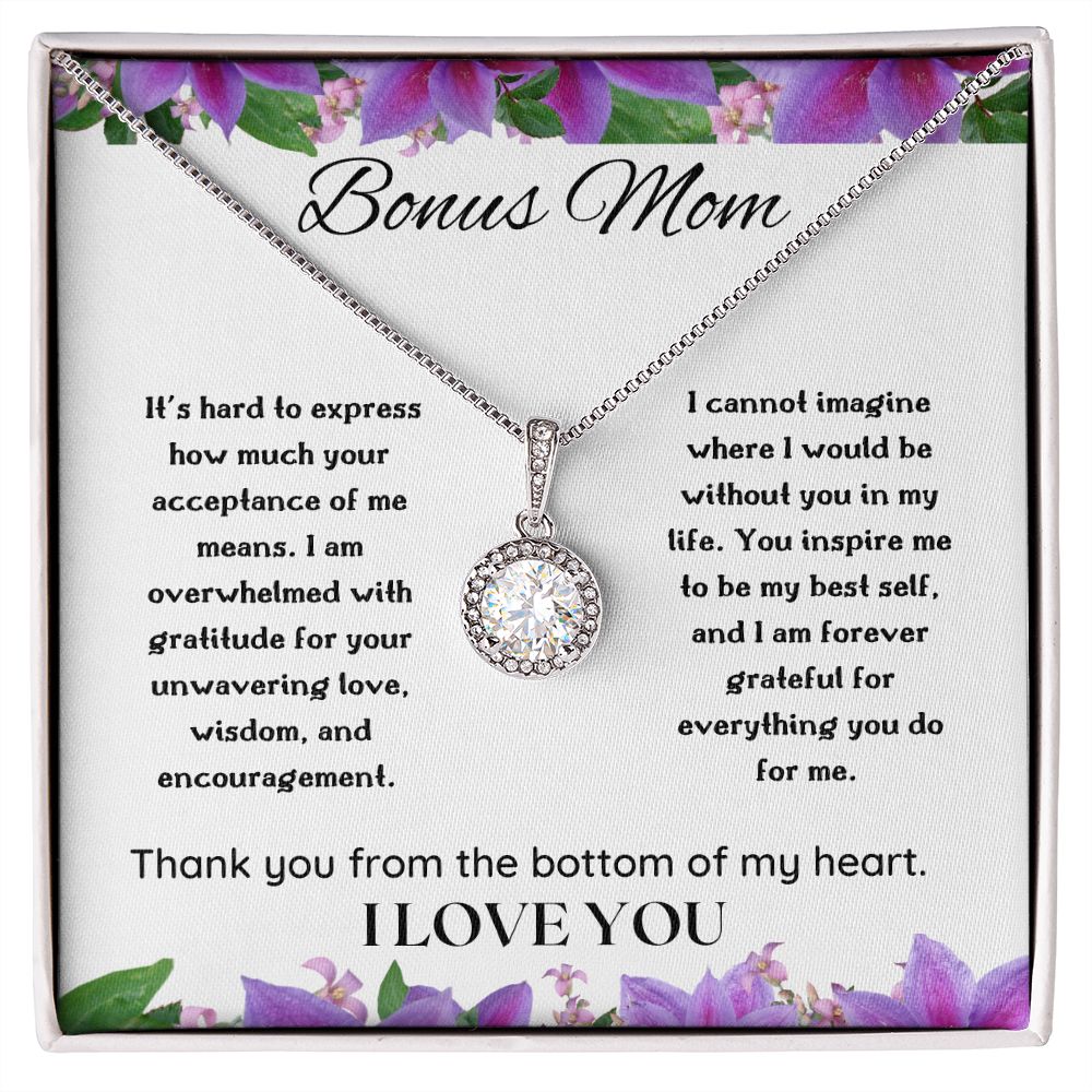 Bonus Mom gift, gift for bonus mom, gift for stepmom, gift for stepmother, last minute birthday gifts for mom, birthday gift ideas for mom from son, gift for mom who has everything, gifts for mom who doesn't want anything, gold necklace for mom gift, necklace for mom with message, necklace with a message, mom charm necklace, Mother’s Day gift, Mother’s Day gifts