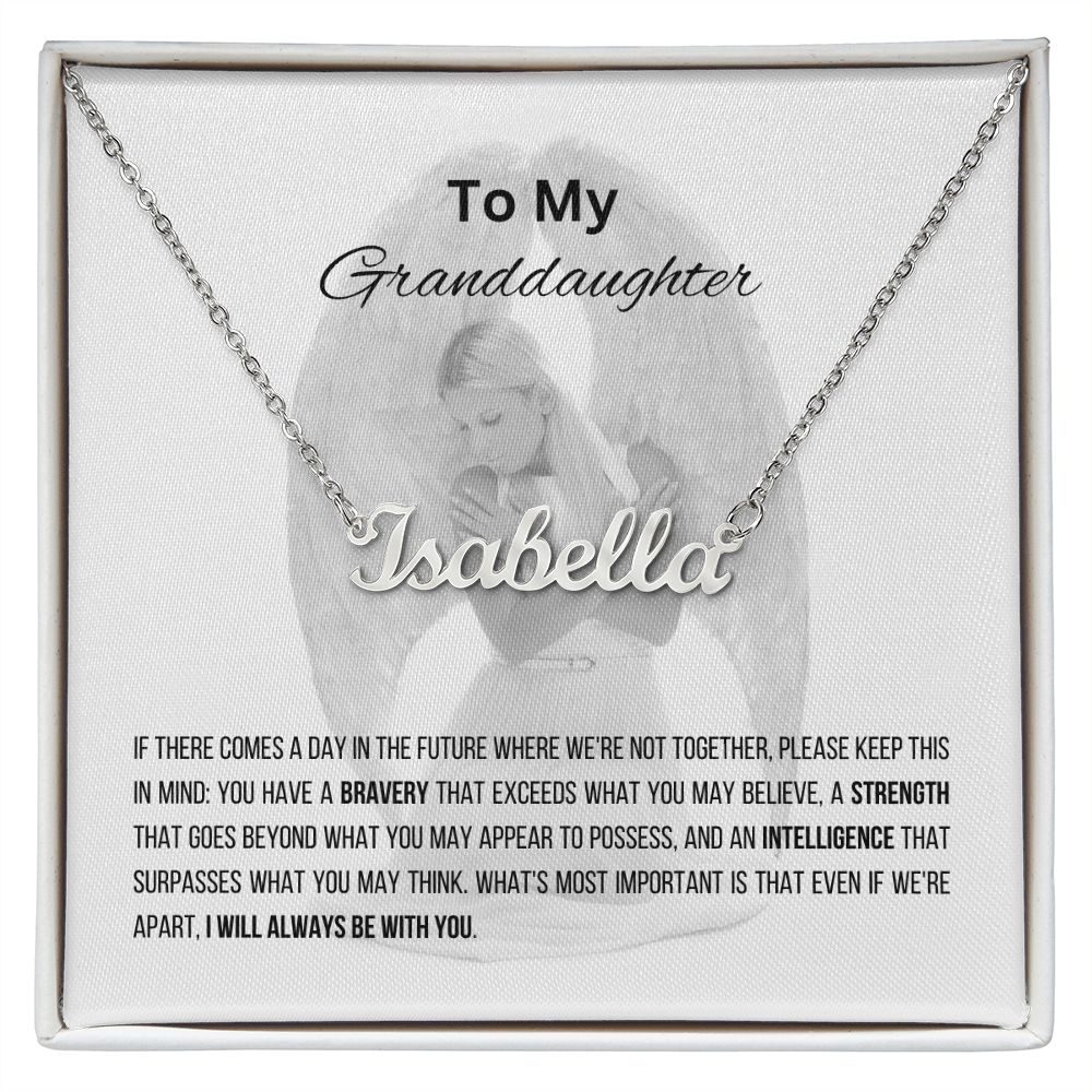 Granddaughter Personalized Name Necklace