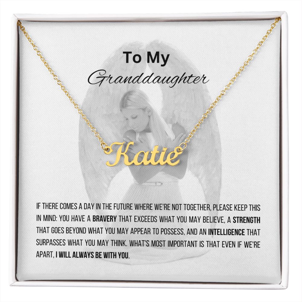 Granddaughter Personalized Name Necklace