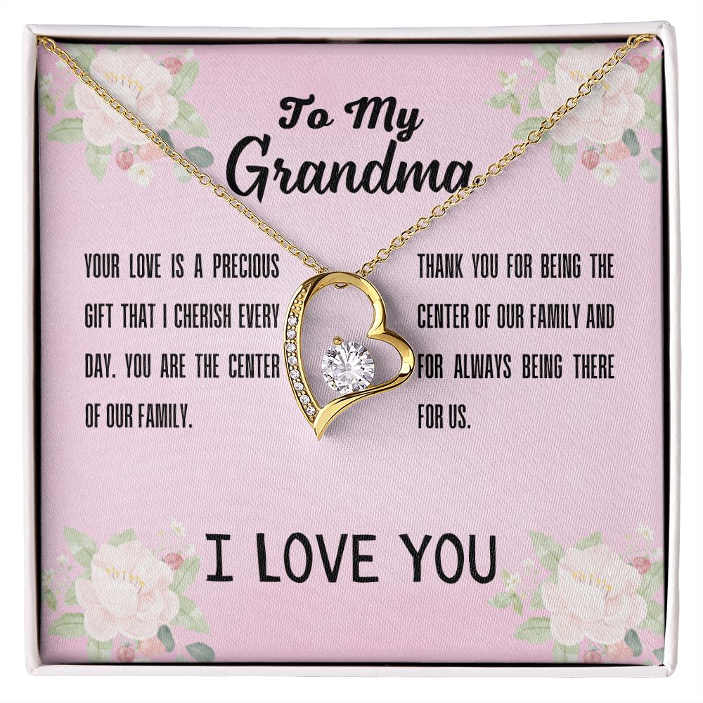 Grandma  Heart Necklace